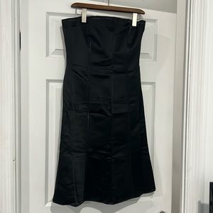 Sleek black cocktail dress